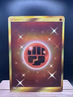 Pokemon TCG Fighting Energy Guardians Rising Holo Card 169/145 Secret Rare - Image 1