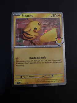 Pikachu 051/162 Pokemon Day 2026 Promo Stamped Pokemon TCG - Image 1