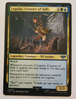 1x Legalos, Counter of Kills Lord of the Rings MTG Magic the Gathering NM - Image 1