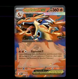 NM Pokemon Holo Mega Charizard Y ex MEP030 Black Star Promo - Image 1