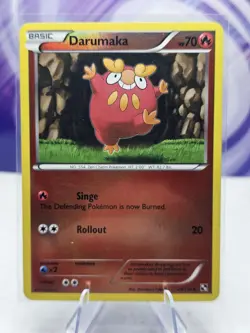 2011 Pokemon TCG Darumaka 24/114 Uncommon Reverse Holo Black & White LP - Image 1