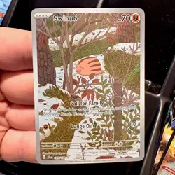 Pokemon Swinub 165/159 SV09 Journey Together Illustration Rare Holo Basic 70 HP - Image 1