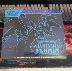 Pokemon TCG: Mega Evolution Phantasmal Flames Elite Trainer Box Sealed - Image 1