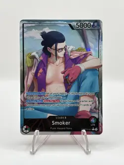 One Piece CCG Smoker OP10-001 Alt Art Leader - English - NM+ - Image 1