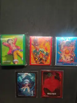 One Piece Card Sleeves (110) Devil Fruit Vol. 2 & 3 + ST-21 New Sealed - Image 2