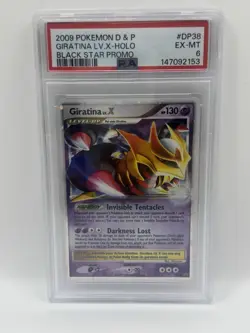 2009 POKEMON DIAMOND & PEARL BLACK STAR PROMO #DP38 GIRATINA LV.X-HOLO PSA 6 - Image 1