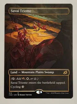 MTG Savai Triome (Showcase) - Ikoria: Lair of Behemoths Regular - NM Magic - Image 1