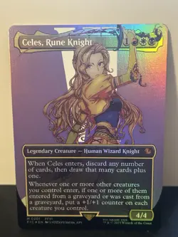 Celes, Rune Knight (Borderless Foil) - Final Fantasy MTG 0201 - Image 1