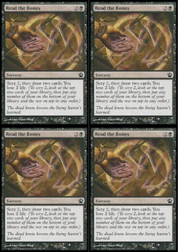 MTG 2013 READ THE BONES 101/249 - SORCERY - MAGIC CARD x4 copies - Image 1