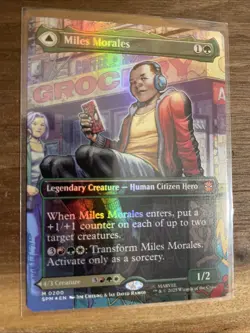 Miles Morales (0200) (Borderless) Marvel's Spider-Man Foil MTG - Image 2