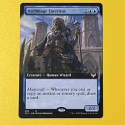 Archmage Emeritus | Extended Art | R | 295 | Strixhaven: School of Mages | MTG - Image 1