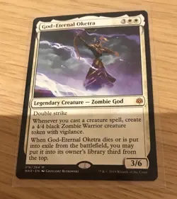 God-Eternal Oketra Card MTG Magic the Gathering [War of the Spark] Excellent - Image 2