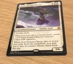 God-Eternal Oketra Card MTG Magic the Gathering [War of the Spark] Excellent - Image 3