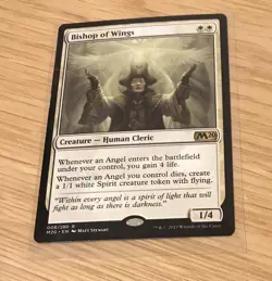 Bishop of Wings Card (White) - M20 Core Set 2020 MTG Magic the Gathering - Image 1