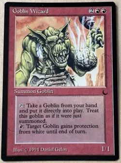 Goblin Wizard X1 The Dark Mtg Magic the Gathering - Image 1