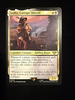 Lotho, Corrupt Shirriff Magic the Gathering Lord of the Rings - Image 1