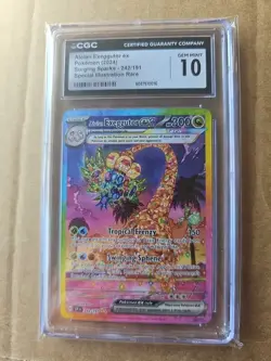 CGC 10 Alolan Exeggutor EX 242/191 Pokemon Surging Sparks 2024 English - Image 1