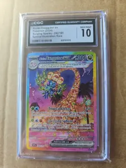 CGC 10 Alolan Exeggutor EX 242/191 Pokemon Surging Sparks 2024 English - Image 2