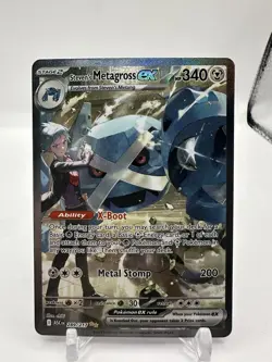 Pokemon Steven’s Metagross EX 289/217 SIR Mega Evolution Ascended Heroes NM - Image 1