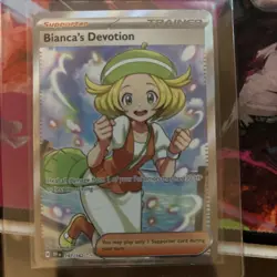 Pokemon TCG Temporal Forces Bianca's Devotion Holo Card SV05: Trainer 197/162 - Image 1