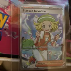 Pokemon TCG Temporal Forces Bianca's Devotion Holo Card SV05: Trainer 197/162 - Image 2