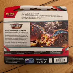 Pokemon S&V Obsidian Flames Triple Blister Pack Eevee - New & Sealed - Image 2