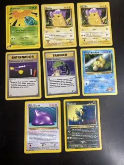 Pokemon Lot 8 Pikachu Bulbasaur Ditto Murkrow Misty's Psyduck Erika's Kindness - Image 1