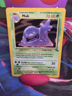 Muk 1999 Pokemon 13/62 Holo-Foil Rare Fossil Unlimited WOTC 🔥 - Image 1