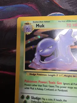 Muk 1999 Pokemon 13/62 Holo-Foil Rare Fossil Unlimited WOTC 🔥 - Image 2