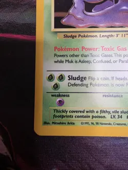 Muk 1999 Pokemon 13/62 Holo-Foil Rare Fossil Unlimited WOTC 🔥 - Image 5