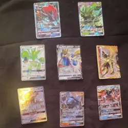 Pokemon GX & V Holo Card Lot Zoroark Sceptile Scizor Zacian Greninja - 8 Cards - Image 1
