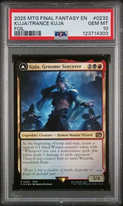 PSA 10 MTG FOIL KUJA, GENOME SORCERER / TRANCE KUJA #0232 (FINAL FANTASY) - Image 1