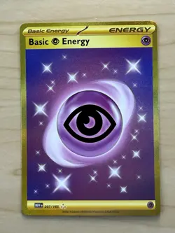 Pokemon TCG Psychic Energy Scarlet & Violet Basic Card 207/165 Gold Holo - Image 1