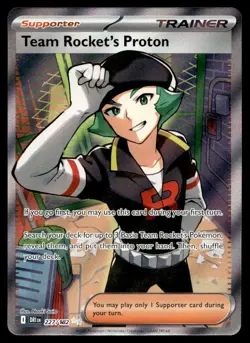 NM SV10: Destined Rivals Team Rocket's Proton Ultra Rare 227/182 Pokemon TCG - Image 1