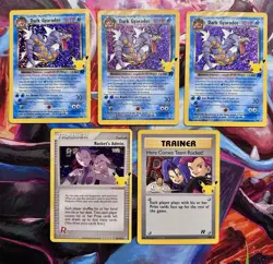 Pokemon Celebrations lot 5 Rocket's Admin, Here Comes Team Rocket, Dark Gyrados - Image 1