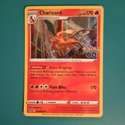Charizard 010/078 Holo Rare Pokemon GO Pokemon Reverse Holo Near Mint - Image 1