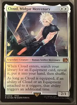 Cloud, Midgar Mercenary #0010 (Foil) Magic the Gathering - Final Fantasy - Image 1
