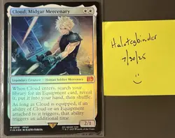 Cloud, Midgar Mercenary #0010 (Foil) Magic the Gathering - Final Fantasy - Image 2
