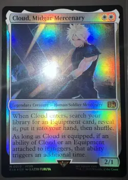 Cloud, Midgar Mercenary #0010 (Foil) Magic the Gathering - Final Fantasy - Image 3