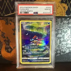 Fa/Keldeo Pokemon Pokemon Sword And Shield Crown Zenith GG07 NM PSA 10 - Image 1