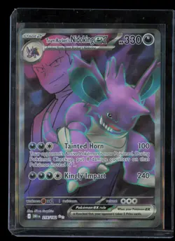 Team Rocket's Nidoking ex #216 Pokemon Destined Rivals - Image 1