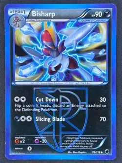 Pokemon Bisharp Team Plasma 74/116 PLF Plasma Freeze LP/NM - Image 1