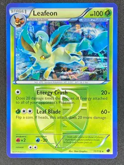 Pokemon Leafeon Cracked Ice Holo 11/116 PLF Plasma Freeze LP - Image 1