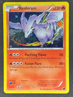 Pokemon Reshiram Cosmos Holo 17/116 PLF Plasma Freeze LP/NM - Image 1