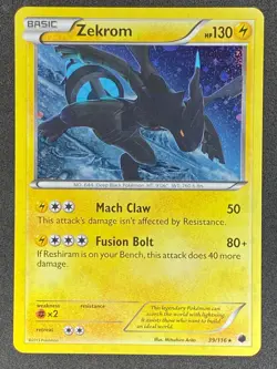 Pokemon Zekrom Cosmos Holo 39/116 PLF Plasma Freeze LP/NM - Image 1