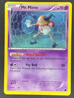 Pokemon Mr. Mime 47/116 PLF Plasma Freeze MP - Image 1