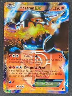 Pokemon Heatran EX Team Plasma 13/116 PLF Plasma Freeze LP/NM - Image 1