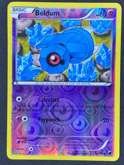 Pokemon Beldum Reverse Holo 50/116 PLF Plasma Freeze LP/NM - Image 1