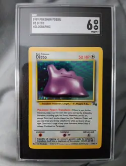 Ditto 3/62 Fossil Holo SCG 6 Pokemon - Image 1