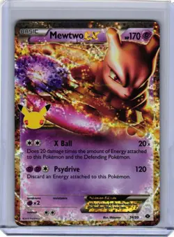 MEWTWO EX - Classic 54/99 Celebrations - Pokemon Card - NM+ or Better - Image 1